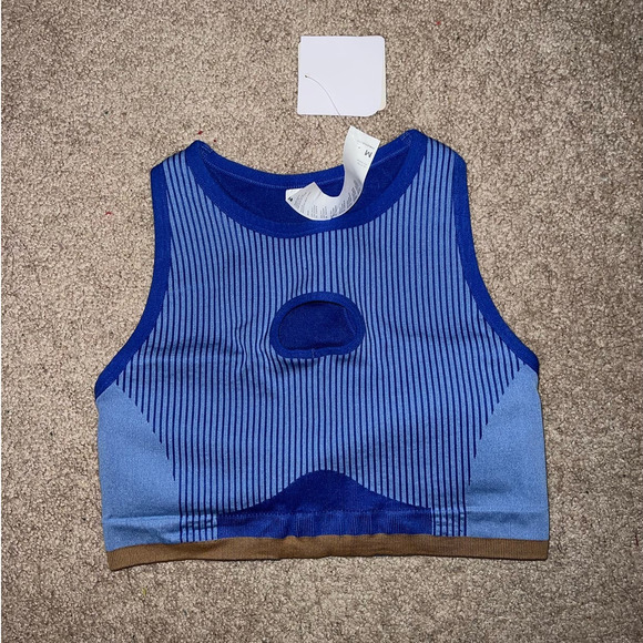 New Fabletics Unstoppable 2 piece seamless fusion outfit blue size M - Picture 8 of 11